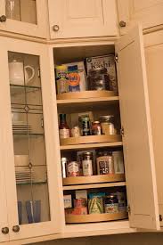 A Corner Wall Cabinet Is An Ideal Location For A Stack Of Convenience Turntables In Both U Corner Kitchen Cabinet Kitchen Cabinet Design Kitchen Corner Storage