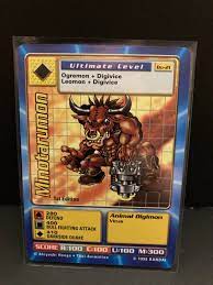 Vintage 1st Edition Digimon Minotarumon Ultimate Level Bo-21 NM | eBay