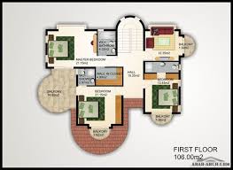 فيلا صغيرة على مساحه بناء 142 متر مربع البناية البركة Arab Arch Square House Plans Luxury House Designs Villa Plan
