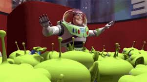 Little green man toy story inspired ufo alien holographic sticker, alien sticker, holo stickers, ufh sticker, toy story alien. Toy Story Aliens Leader Gifs Tenor