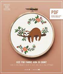 Welcome to our website where you can find the most beautiful and highest quality samples of amigurumi patterns. Cross Stitch Pattern Sloth Cute Animal Modern Cross Stitch Etsy Cross Stitch Cross Stitch Animals Cross Stitch Patterns