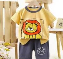 TAGOLD Summer Outfit Sets for Kids Clothes,Girls Outfit Sets,Summer Thin  Round Neck Short Sleeved Set Home Clothes Two-piece Set Cute Printed ...