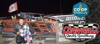 Terrance, Racine, Lalonde, McMillan and McCarthy, winners at Cornwall Motor  Speedway!!