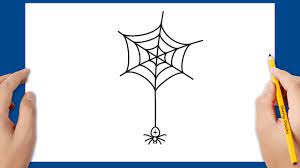 Halloween Dessin: Comment dessiner une toile d'araignée - YouTube