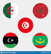 Représentez avec honneur votre belle nation avec un drapeau de l'algérie. Drapeaux Du Maroc Algerie Tunisie Mauritanie Libye Illustration De Vecteur Illustration Du Libye Couleur 155535155