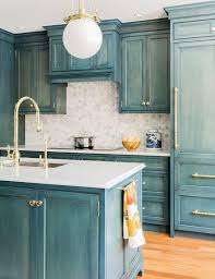 Why Two Toned Kitchen Cabinets Are The Trend You Ll Be Seeing Everywhere Kitchen Cabinet Colors Blue Kitchen Cabinets Kitchen Design