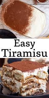 This Easy Tiramisu Recipe Is The Authentic Recipe I Learned In Italy Made With Lady Fingers Mascarp Easy Tiramisu Recipe Best Tiramisu Recipe Tiramisu Recipe