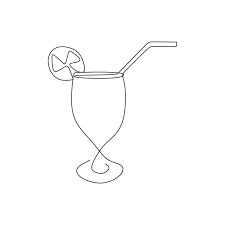 Black And White Orange Png Continuous Line Drawing Of Summer Orange Juice Drinks Design Vector Outline Png And Vector With Transparent Background For Free Download In 2020 Line Drawing Continuous Line Drawing Continuous Line
