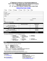 Welcome to the fast link of the department of statistics malaysia official portal selamat datang ke pautan pintas portal rasmi jabatan perangkaan malaysia. Fillable Online Psychiatry Malaysia 17th Mcpm 6th Asad Registration Form Psychiatry Malaysia Fax Email Print Pdffiller