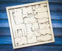 Free templates and how to guide. Laser Cut Animals Puzzle For Kids Free Vector Files Cnc
