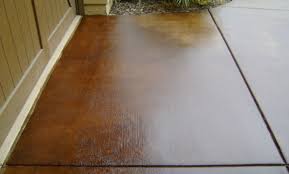 Stained Concrete For The Home Stained Concrete Porch Doors Home Decor