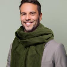 écharpe unisexe en lin