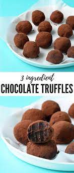 Dark Chocolate Ganache Truffles 3 Ingredients Sweetest Menu Recipe Truffle Recipe Chocolate Cocoa Powder Recipes Best Chocolate Desserts