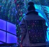 Light up Denim Jacket 🤠🌈🎇, Color changing LED remote controlled denim  jacket is perfect for music festivals & late nights