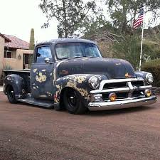 Pin By Josh Hampton On Ratrods Old Pickup Trucks Chevy Trucks 54 Chevy Truck
