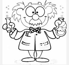 Scientist Coloring Pages Mad Scientist Science Fair