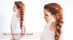 We know from fabrics found that they did know how to braid. The 2 Minute Rope Braid Hairstyle Hairstyle The Freckled Fox Youtube