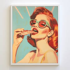 Bacon Print, Breakfast Print, Watercolor, Food Illustration, Kitchen Decor,  Kitchen Art, Art Print, 8x10