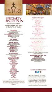 Special Discounts All Year Long Outlets At Tejon Senior Day Outlets Discounted
