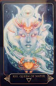 The Queen Of Water Tarot Cards Art Card Art Dreams Of Gaia Tarot