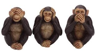 Image result for see no evil speak no evil monkeys