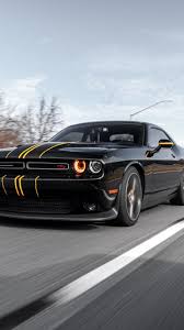 720x1280 Black Car Dodge Challenger Coupe Wallpaper Dodge Challenger Black Dodge Challenger Black Car