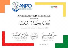 Dr. Valerio Cela, osteopata