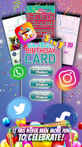 How to make happy birthday video with song or photo? Birthday Card Video Maker Slideshow Collage Gif For Android Apk Download