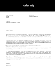 Karoline durstschi uses this to her. Waiter Cover Letter Example Kickresume