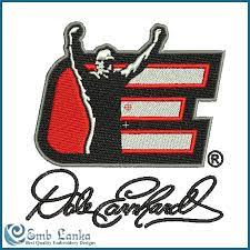The stitch count is 234 x 310. Dale Earnhardt Sr Logo Embroidery Design Emblanka