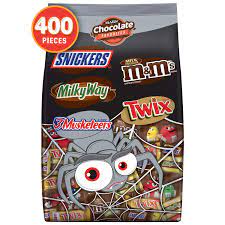 Mars chocolate favorites (snickers, twix, 3 musketeers & milky way) minis size candy bars assorted variety mix, 8.9 ounce bag (packaging may vary) 8.9 ounce (pack of 1) 3,014 mars full size candy bar variety pack, 18 count, 36.04 oz Amazon Com Mars Chocolate Favorites Halloween Candy Bars Variety Mix Bag Twix Milky Way Snickers 3 Musketeers M M S Brands 126 3 Oz 400 Pieces Grocery Gourmet Food