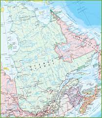 Quebec , french québec , eastern province of canada. Large Detailed Map Of Quebec