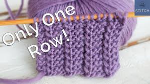 Check spelling or type a new query. One Row Stitch Easy Reversible Ideal For Knitting Scarves