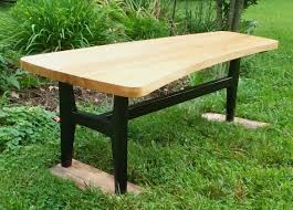 This Is A Build Of A Mid Century Modern Style Coffee Table The Three Legged Sculpted Base Is Painted Black Mid Century Modern Style Custom Furniture Ash Wood