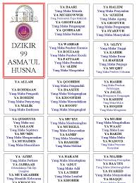 We did not find results for: Dzikir 99 Asma Ul Husna