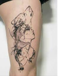 Wolf Tattoo Pretty Skull Tattoos Wolf Girl Tattoos Skull Hand Tattoo