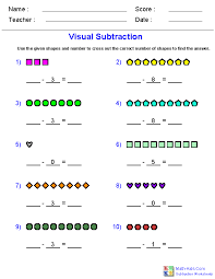 Subtraction Worksheets Dynamically Created Subtraction