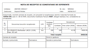 Un model de scrisoare de transport este prezentat anexa 6 la ordinul ministrului transporturilor nr. Nir Nota De Receptie Smartbill