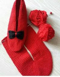 Pin By Tc Neriman Colgecen Cinar On Patik Knitted Slippers Pattern Crochet Socks Crochet