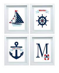 Nautical Decor Nursery Art Beach Crab Anchor Boat Whale Ocean Etsy In 2021 Nautical Baby Room Nautical Decor Baby Boy Rooms