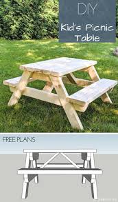 Kids Picnic Table In 2020 Diy Picnic Table Kids Picnic Kids Picnic Table