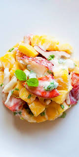 Maybe you would like to learn more about one of these? Lobster And Mango Salad Amazing Salad With Lobster And Fresh Mango In A Light Honey Cream Sauce So Delicious Rasa Sea Food Salad Recipes Lobster Recipes Food Recipes