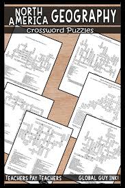 Your Students Will Have Fun With These Crossword Puzzles While Learning Many Amazing And Fun Facts About North Amer Crossword Puzzles How To Speak Spanish Teaching Social Studies