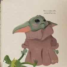 The Art Of Nathanna Erica May Daddy Din S Most Difficult Mission Yet Begin In 2020 With Images Special Baby Star Wars Art Baby Sleep