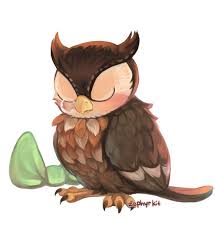 Transparent Background Blathers This Guy Has Been Sitting In My Files Forever Waiting For A Animal Crossing Fan Art Animal Crossing Characters Animal Crossing