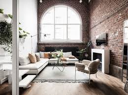 Awesome living room design decor ideas. Living Room With A Brick Wall A Fashionable And Relevant Interior
