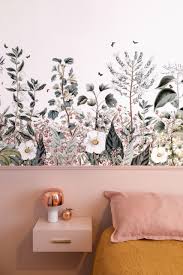 The shades of rich strawberry with rose patterns looks pretty in this small bedroom. 75 Beautiful Bedroom With Pink Walls Pictures Ideas July 2021 Houzz