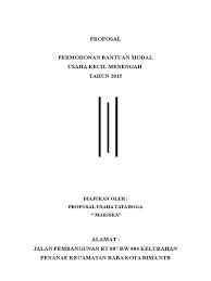 Saya punya contohnya ni makalah hasil saya sendiri hhe tapi di oleh karena itu penulis menciptakan suatu hasil atau produk yang memiliki nilai jual, penulis membuat kue bobico kue ini berbahan dasar ubi yang. Proposal Ukm Kue Basah Doc