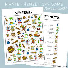 Pirates I Spy Game Free Printable For Kids Preschool Pirate Theme Pirate Activities Pirate Preschool