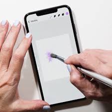 Made On Ipad Pro 12 9 With Apple Pencil And Procreate App Custom Procreate Brushes Are From Ipadlettering Com Purple Streaks Photo And Video Ipad Lettering